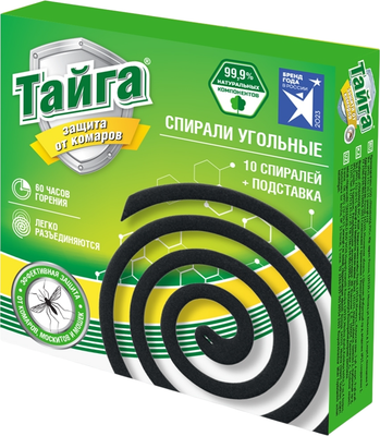 Набор спиралей от насекомых Тайга 110841