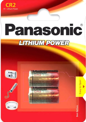 Комплект батареек Panasonic Lithium Power CR2 BL2 (CR-2L/2B)
