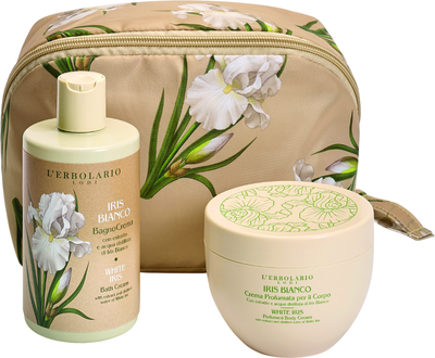 Набор косметики для тела L'Erbolario Белый ирис Крем для принятия ванны+Парфюмированный крем для тела (300мл+300мл)