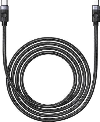 Кабель Orico C2CZ-10-BK-BP (1м, черный/серебристый)
