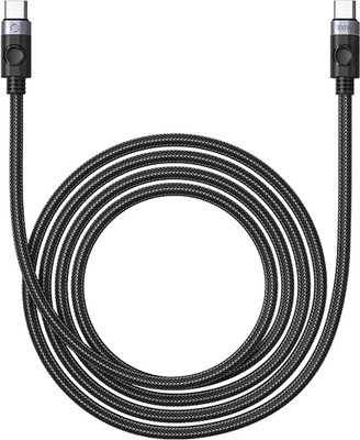 Кабель Orico C2CZ-15-BK-BP (1.5м, черный/серебристый)