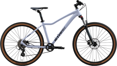 Велосипед STARK Viva 27.2 HD 2025 (13.5, белый призрак матовый/грозовой, разобранный, в коробке)
