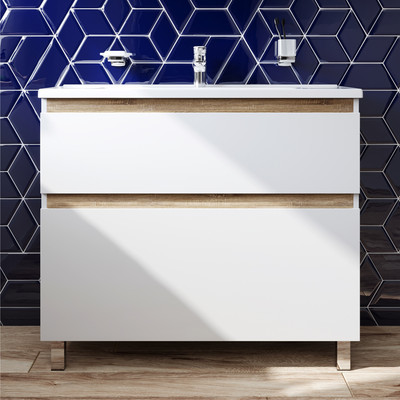 Тумба с умывальником AM.PM X-Joy M85A-FSX1002-WC1002WG