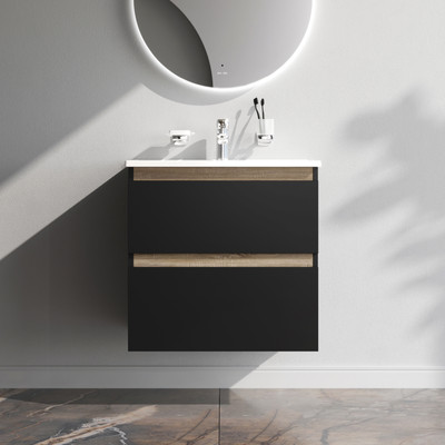 Тумба с умывальником AM.PM X-Joy M85-FHX0652BM-WCC0652WG