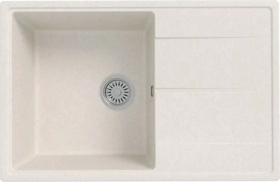 Мойка кухонная Teymi Hanna Smart 74х48 / T120117 (белый матовый)