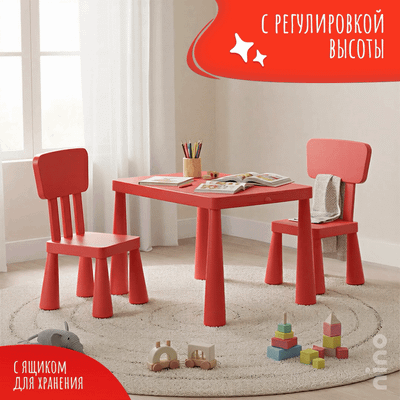 Комплект мебели с детским столом NINO Polo BS-8836(Red)