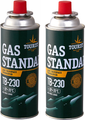 Газовый баллон туристический Tourist Standard TB-230 (2шт)