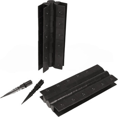 Комплект стыковочных элементов для грядки RusDecking 200мм шарнир+колышко / 00000024096 (черный)