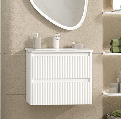 Тумба с умывальником Brevita Riva 60 / RIV-07060-0102Я+B-OND060-01