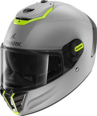 Мотошлем Shark Helmets Spartan RS Blank Mat (XL, серебристый/желтый)