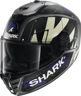 Мотошлем Shark Helmets Spartan RS Stingrey Mat (XL, антрацит/синий)