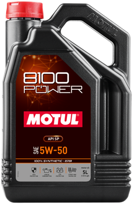Моторное масло Motul 8100 Power 5W50 (5л)