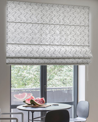 Римская штора Delfa Макси Buxta J3 / СШД-02М-272/А881 (130x160, серый зигзаг)