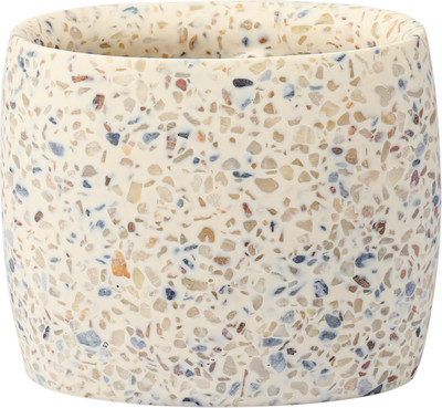 Стакан для зубной щетки и пасты Bergenson Bjorn Mosaic / BB0000927 (светло-бежевый)