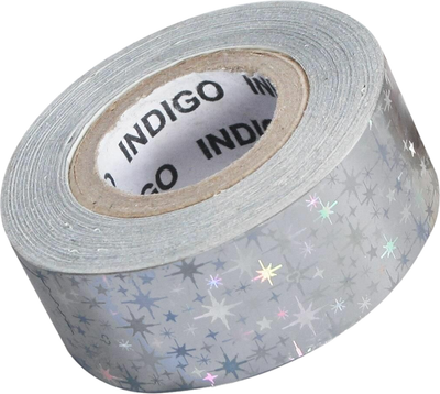Обмотка для гимнастического снаряда Indigo Sport Stars / IN389 (серебристый)