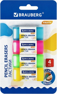 Набор ластиков Brauberg Fruity / 271343 (4шт)