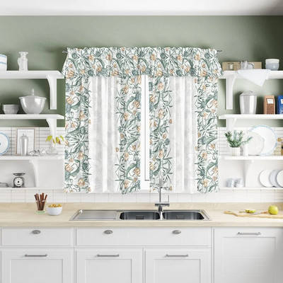 Комплект штор Домашняя мода Виши (2 шторы 110х160, ламбрекен 326х34)