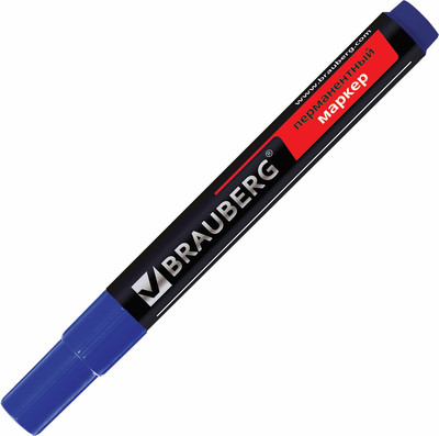 Маркер перманентный Brauberg 150466 (синий)