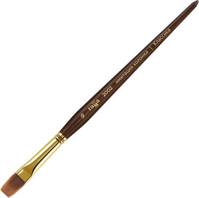 Кисть для рисования ГАММА Классика. Синтетика имитация колонка №16 / 2002016