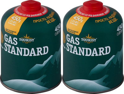 Газовый баллон туристический Tourist Standard TBR-450 (2шт)