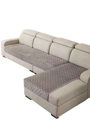 Комплект накидок на диван MATEX Дивандек / 65-821 (2шт, светло-серый)