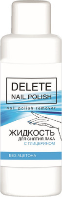 Жидкость для снятия лака Romax Delete с глицерином (100мл)