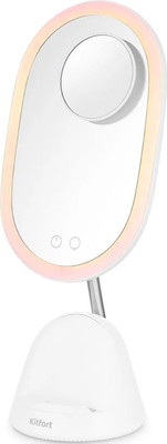 Зеркало косметическое Kitfort 2в1 / КТ-4153