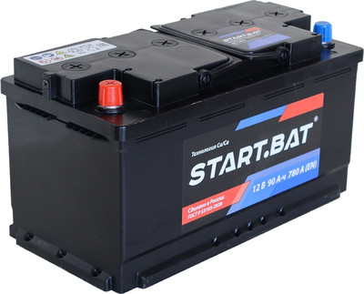 Автомобильный аккумулятор СтартБат 6СТ-90 VL Рус 780А (90 А/ч)
