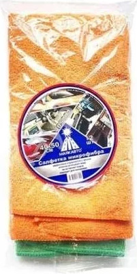 Набор салфеток для автомобиля Маяк авто Микрофибра 40x50 / 405002 (2шт)