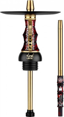 Шахта для кальяна Alpha Hookah Beat Vandal Red (силиконовый шланг, мундштук, диффузор)