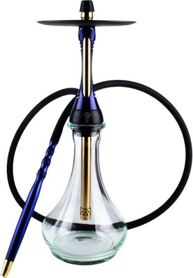 Шахта для кальяна Alpha Hookah Model S Dark Blue (силиконовый шланг, мундштук, диффузор)
