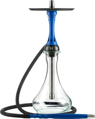 Шахта для кальяна Alpha Hookah Model X Blue Matte (силиконовый шланг, мундштук, диффузор)