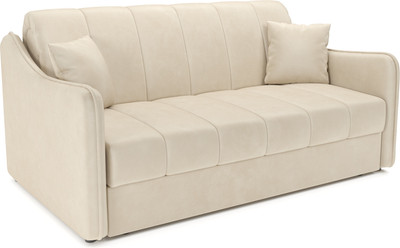Диван Mebel-Ars аккордеон Давос НПБ 120x200 см / M2-112-4 (бархат бежевый Star Velvet 6 Light Beige)