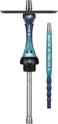 Шахта для кальяна Alpha Hookah Model X SS Houston Polar Night (силиконовый шланг, мундштук, диффузор)