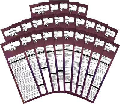 Набор трекеров для настольной игры Pandora's Box Studio DnD. Нежить / 05PB122 (25шт)