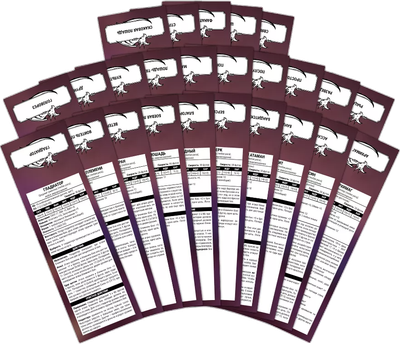 Набор трекеров для настольной игры Pandora's Box Studio DnD. Классы / 05PB125 (25шт)