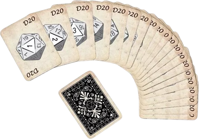 Набор карт для настольной игры Pandora's Box Studio Pathfinder. DnD. Двадцатигранник / 05PB020