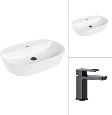 Умывальник со смесителем Lauter 21460-60 + Cascade 21СК655BS