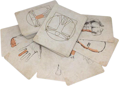 Набор карт для настольной игры Pandora's Box Studio DnD. Pathfinder. Части тела и ранения / 05PB017