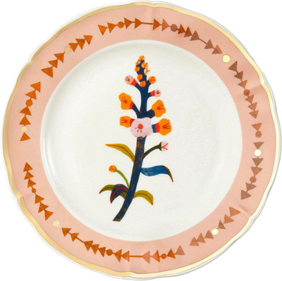 Тарелка столовая обеденная Bitossi Botanica / BOT00102 (буквица)