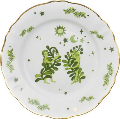 Тарелка столовая обеденная Bitossi Fabula FTB01050 (райский сад)