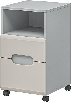 Прикроватная тумба Мебель-Неман Леонардо МН-026-15-C1 (кашемир/лунный камень)