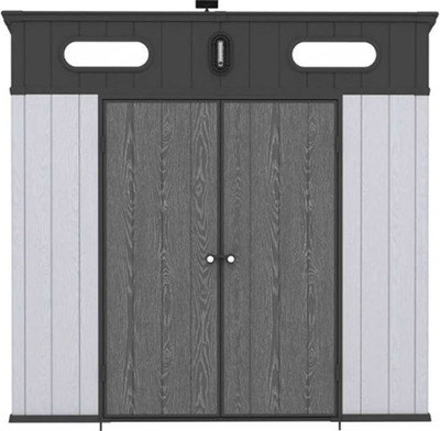 Сарай из пластика Springhouse Smart Villa Pent 873 (черный/светло-серый)