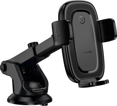 Держатель для смартфонов Borofone BH223 + беспроводная зарядка (черный)