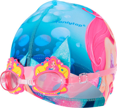 Набор для плавания Onlytop Swim. Русалка / 7445121 (очки, шапочка)