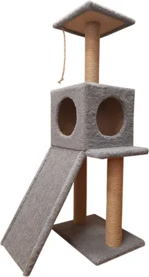 Комплекс для кошек Cat House Альфа 1.10 (джут серый)