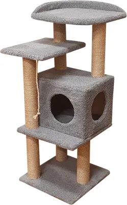 Комплекс для кошек Cat House Сирень 1.08 (джут серый)