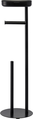 Стойка для туалетной бумаги с ершиком Bergenson Bjorn Slim / BB0000944 (черный)