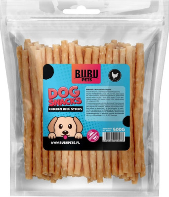 Лакомство для собак Bubu Pets Мягкие рисовые палочки из курицы / PS0032 (500г)