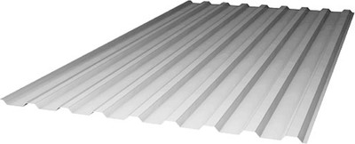 Монолитный поликарбонат Borrex Трапеция МП-20 2000x1050x0.8мм (серый)